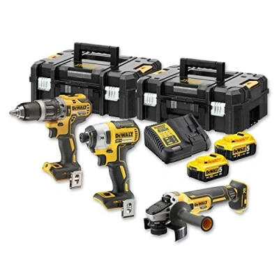 Image de DeWALT Kit 3 Outils XR 18V 5Ah Li ion Brushless DCK384P2T QW