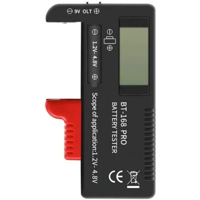 Image de Testeur de Piles numérique Haute Précision Affichage LCD Compatible AA, AAA, 9V, C, D