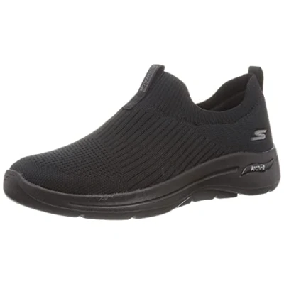 Image de Skechers Performance GO WALK ARCH FIT Stretch SLIP ON Chaussures de course, Femme, Taille: 35, Black Textile