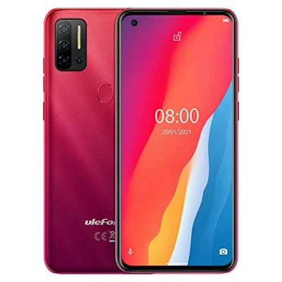 Image de Ulefone Téléphone Portable Debloqué Android 11, Note 11P 4G Smartphone, Helio P60 Octa Core 8Go+128Go,Dual SIM+SD Dédiée Extension 2To,Caméra Quatre 48MP, Ecran HD+ 6,55’’, Empreinte Digitale Rouge