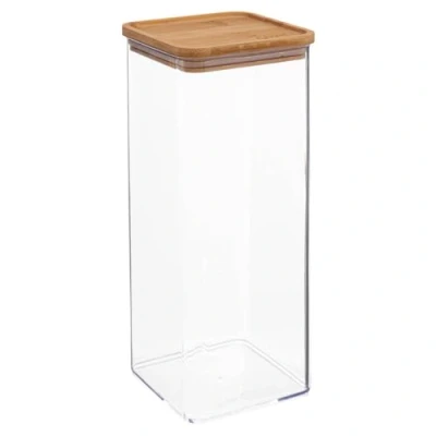 Image de FIVE Boîte de Rangement carrée en polystyrène 2 l, Transparent, 2L