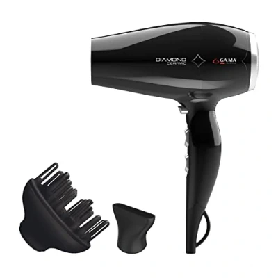 Image de GaMa Italy Professional GH0301 Ultra Léger Sèche Cheveux Moteur DC 2300 W, Noir