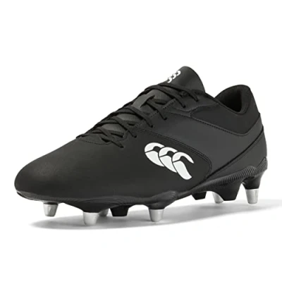 Image de Canterbury Mixte Phoenix Raze Soft Ground Rugby Boots Bottes, Noir/Blanc, 40 EU