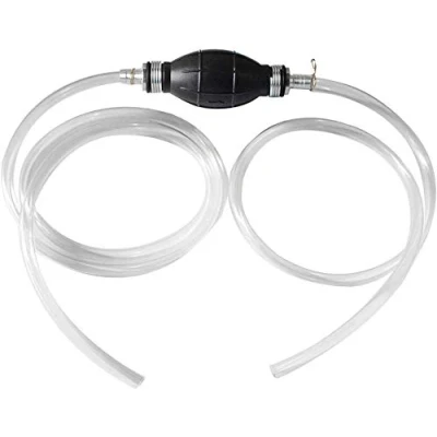Image de Pompe a Eau manuelle, Manuelle Siphon, Transfert Liquide l&#039;eau, de Siphon à Main Essence, Aspiration pour Gaz Huile Carburant avec 2 Tuyaux Écologiques (10 mm)