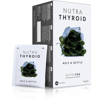 Image de NutraThyroid thé pour la santé de thyroïde le métabolisme Soutient fonction thyroïdienne 60 Sachets enveloppés par NutraTea Tisane (3 paquets)