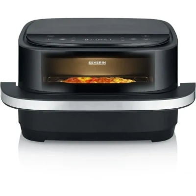 Image de Four à pizza / friteuse air chaud SEVERIN FR2464 2100 W 4 L Thermostat réglable 10 programmes Noir