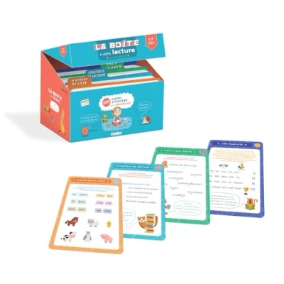 Image de La boîte à défis lecture : lire mieux et plus vite CP CE1: 100 cartes piocher pour progresser