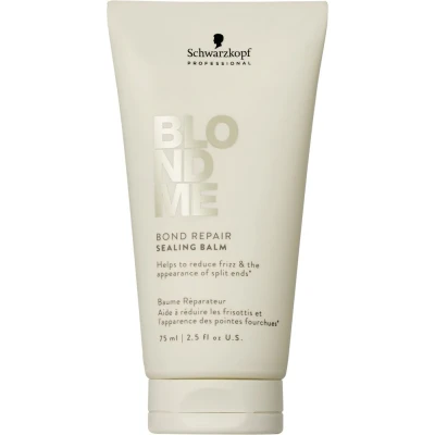 Image de Schwarzkopf Professional BLONDME Bond Repair Sealing Balm Soin Sans Rinçage Protection Thermique Réduisant Les Frisottis Sceller Pointes Fourchues Adoucissant Et Renforçant 75 ml