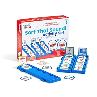 Image de Learning Resources Kit d’activités Trie ces sons , conscience phonémique, matériel de lecture, des lettres, d’orthophonie, cartes flash sons, jouets à partir 3 ans