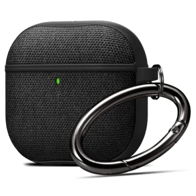 Image de Spigen Urban Fit Coque Compatible avec AirPods 4 (2024) Noir