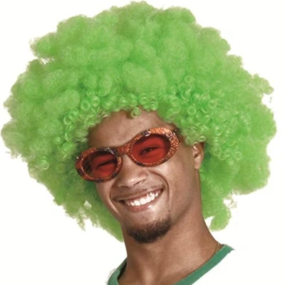 Image de Boland Perruque Afro Extra Large Vert Taille Unique