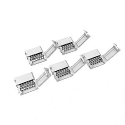 Image de trooplex Lot de 5 connecteurs à 6 broches 12 mm Pour bande LED Sans soudure pièces RGBWW/RGB CCT blanc chaud et froid