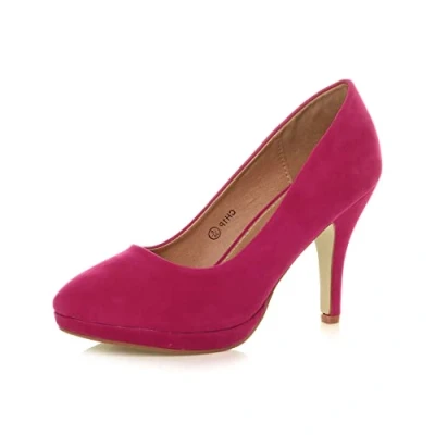 Image de Femmes Talons Hauts Moyen soirée élégant Escarpins Chaussures Pointure 5 38
