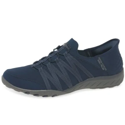 Image de Skechers Femme Breathe Easy Roll with ME Basket, Navy, 39 EU