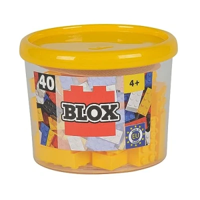 Image de Simba 104118857 Ensemble de Blocs Construction Blox 8 40 Pièces Jaune