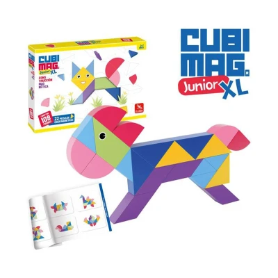 Image de Ludilo Cubimag Junior XL Jeux pour Enfants de 3 Ans ou Plus Puzzle 108 défis éducatifs Tangram Enfant