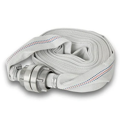 Image de EBERTH 1&quot; tuyau de refoulement, plat avec raccord Storz, longueur 10m, diamètre 1 pouce, d&#039;incendie, en textile, d&#039;arrosage, pompe, jardin, Storz 25 D