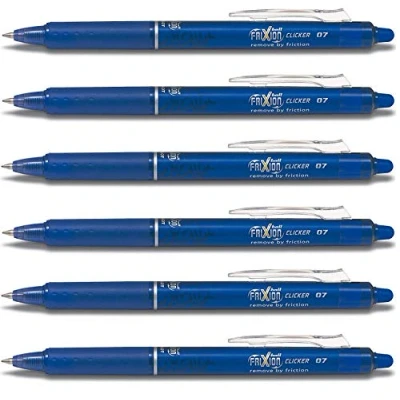 Image de Pilot BLRT FR7 Frixion Lot de 6 ressorts rétractables Pointe ogive 0,7 mm à ressort 0,5