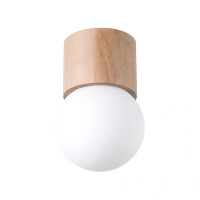 Image de Sollux Boomo Downlight moderne monté en surface bois de 19 cm 1x G9