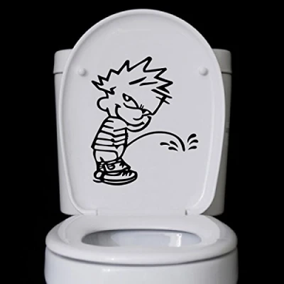 Image de Tatoutex Stickers Calvin Jaune, L 50cm x H 60cm