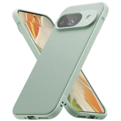 Image de Ringke Coque Compatible avec Google Pixel 9 [Onyx] Antichoc Protection Antidérapant Flexible Ultra Fine TPU Souple Bumper Durable Étui pour Case Accessoires Mint