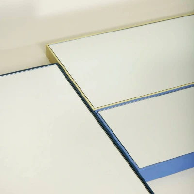 Image de HÜBSCH miroir Shine Medium, jaune, 32 x 55 cm