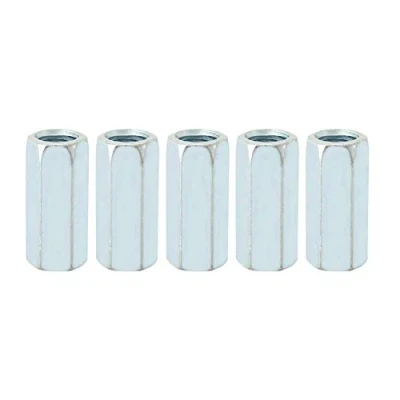 Image de 5 pcs M12 * 40 Long Tige Écrou Hex Spirale Zinc Hexagonale Manchon Entretoise Filetées Attaches Vis Fil Bielle Connexion Capuchon Joint Écrou(#01),Noix