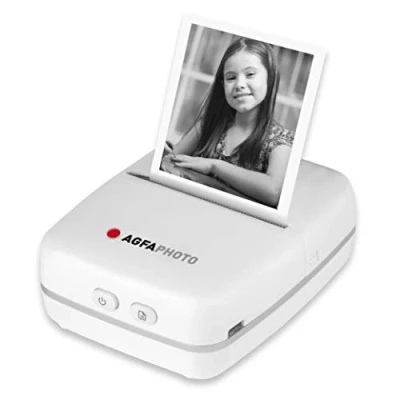 Image de AGFA Photo Realipix Pocket P Imprimante Thermique Portable (Impression Noir et Blanc sans Encre, Bluetooth, Batterie Lithium)