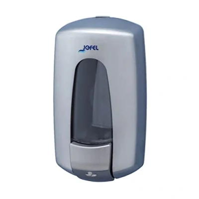 Image de Jofel Distributeur de savon liquide pour fixation murale, rechargeable avec capacité 0,9 l, valve anti corrosion et goutte, corps en acier inoxydable, Aitana AC79000