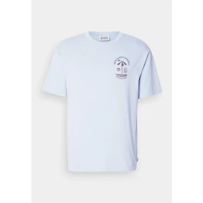 Image de Scotch &amp; Soda Regular FIT Front AND BACK Artwork Tshirt imprimé, Homme, Taille: Large, Sky blue