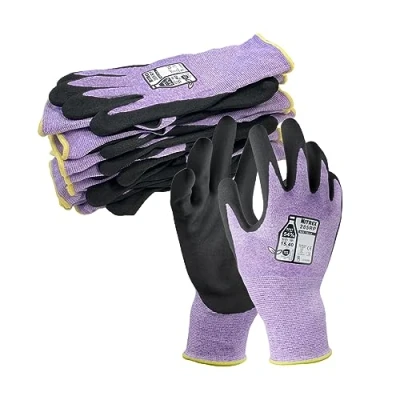 Image de NITREX 285RP 5 paires de gants sécurité avec technologie NitreGrip®, paume enduite nitrile sable, pour écran tactile, taille 9
