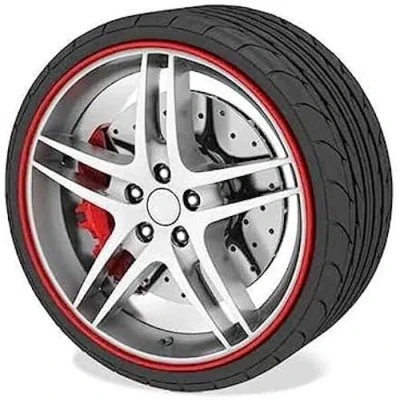 Image de Protecteur de jante OCC Motorsport 6 mètres Adhésif 3M Rouge Protection contre les chocs