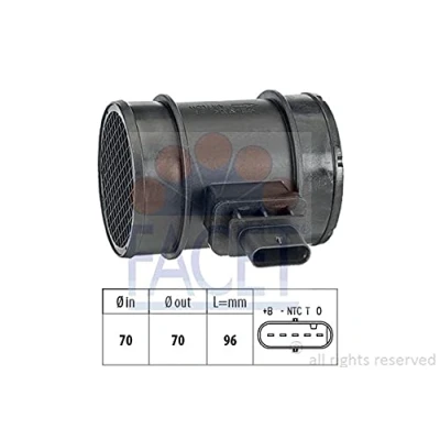 Image de FACET 10.1341 Débitmètre d&#039;air Made in Italy OE Equivalent OPEL: Corsa D 3/5 portes, Zafira B, Astra H VAUXHALL: Mk5, Mk2