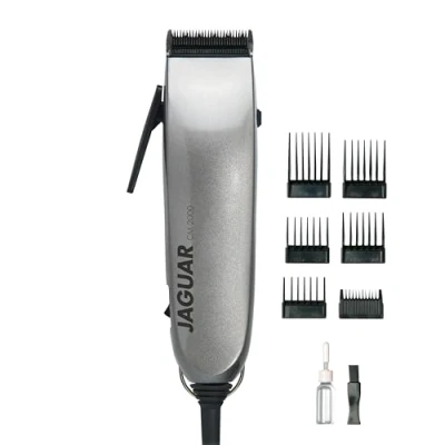 Image de JAGUAR Tondeuse à cheveux CM 2000 Silver Clipper professionnel pour fonctionnement sur secteur Système de montage rapide Set peignes monter du toi