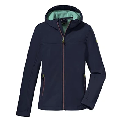 Image de Killtec Female Veste softshell à capuche KOW 194 GRLS SFTSHLL JCKT, dark navy, 128, 38507 000