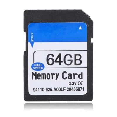 Image de Carte mémoire SD avec Adaptateur 1G 2G 8G 16G 32G 64G, Portable Haute Vitesse en Lecture et écriture, Applicable pour Haut Parleur de Machine Jeu SLR Appareil Photo MP3 MP4(64G)