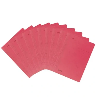 Image de Falken Réf. 80003775002F Carton de 100 chemises en carte à lamelle A4 Rouge