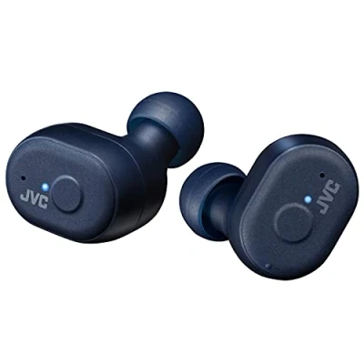 Image de JVC écouteurs True Wireless, Embouts à mémoire de Forme, résistant l&#039;eau (IPX5), Bluetooth 5.1, HA A11T A (Bleu)