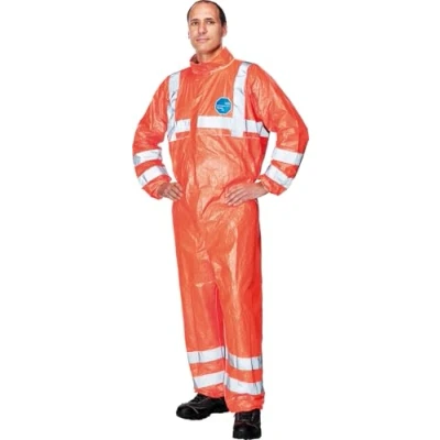 Image de Beeswift Tbs500hvxxxl Combinaison Bleu de travail, Dupont Tyvek, 500hv Modèle 125 A, Hi Viz visibilité Cat III, Gort type 5/6, jetables, 3 x l