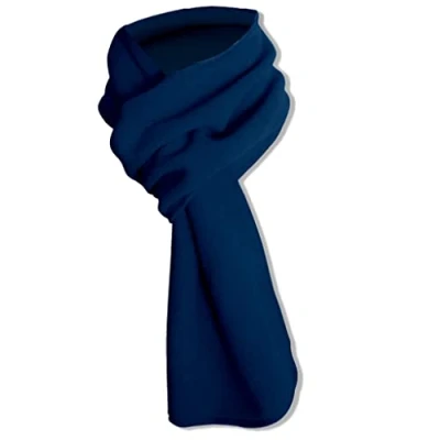 Image de Max Tonsen Écharpe tendance en polaire douce et légère de couleur unie pour l&#039;automne l&#039;hiver Cadeau Noël femmes, hommes, filles, garçons, écharpe multifonction, bleu marine