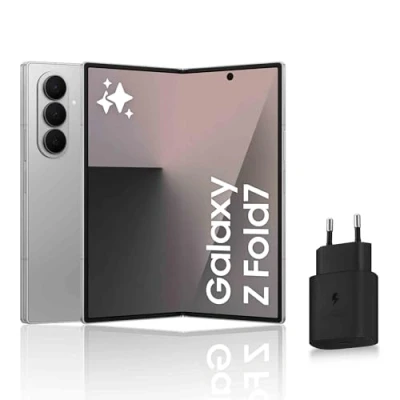 Image de Samsung Galaxy Z Fold7, Smartphone Android 5G avec AI, 512 Go, Chargeur Secteur Rapide 25W Inclus, déverrouillé, Gris, Version FR