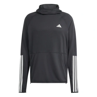 Image de adidas Performance OWN THE RUN 3STRIPES Sweat à capuche, Homme, Taille: XS, Black