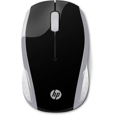 Image de Souris Sans Fil HP 200 Argent Vif 1000 DPI Ambidextre