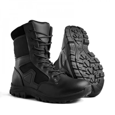Image de T.O.E. Design Mixte Chaussures Sécu One 8&quot; Zip Noir Botte Tactique et Militaire, 49 EU