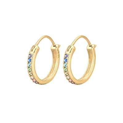 Image de Elli Regenbogen Kristalle Boucles d&#039;oreilles goldcoloured, Femme, Taille: One Size, Gold coloured