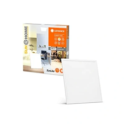 Image de LEDVANCE SUN@HOME plafonnier à panneau LED intelligent, 3250lms, 2200 5000K, 60cm x 60cm, lampe lumière du jour Planon Plus avec wifi, applique et contrôlable Alexa, Google &amp; app