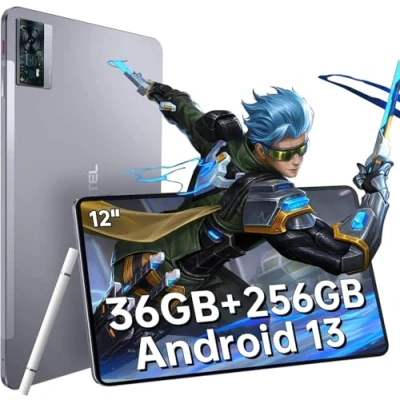 Image de OUKITEL OT5 Tablette 12 Pouces 2K IPS 36 Go+256 Go 2TF Android 13, 11000 mAh Helio G99 Octa Core Gaming 16+8MP, Tactile/1217 Haut Parleur*4/5G WiFi/Dual SIM/OTG Blue