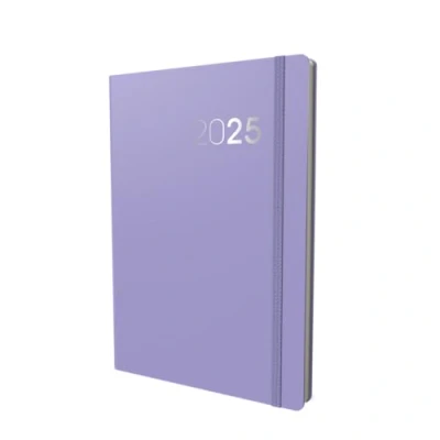 Image de Collins Legacy CL51.55 25 Planificateur journalier professionnel avec couverture douce au toucher Format A5 1 jour par page (avec rendez vous) Lilas