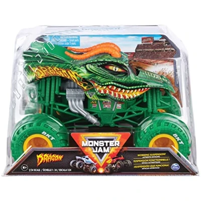 Image de Monster Jam VÉHICULE DIE CAST 1:24 Véhicule Authentiques Trucks Officiels Spectacles À Collectionner Echelle 6056371 Jouet Enfant 3 Ans et + Modèle Aléatoire
