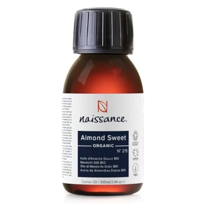 Image de Naissance Huile D’Amande Douce Certifiée BIO (No. 215) Pressée À Froid 100ml Lubrifiant pour Massage Corps, Visage, Cheveux, Ongle